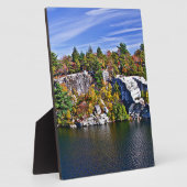 Herbstlaub um See Minnewaska Fotoplatte (Seite)