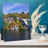 Herbstlaub um See Minnewaska Fotoplatte (Seite)