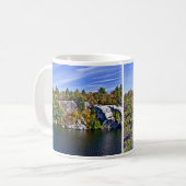 Herbstlaub um See Minnewaska Kaffeetasse (Vorderseite Links)