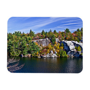 Herbstlaub um See Minnewaska Magnet
