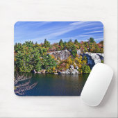 Herbstlaub um See Minnewaska Mousepad (Mit Mouse)