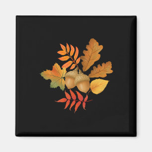 Herbstlaub und Acorns Herbstallhallo Herbst Thanks Magnet