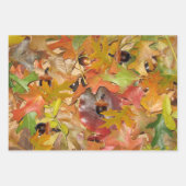 Herbstlaub und Akkorne Geschenkpapier Set (Vorderseite)