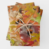 Herbstlaub und Akkorne Geschenkpapier Set (Beispiel)