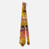 Herbstlaub und Akkorne Krawatte (Vorderseite)