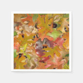 Herbstlaub und Akkorne Serviette (Vorderseite)