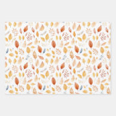 Herbstlaub und Bäume Wald Forst  Geschenkpapier Set (Vorderseite 3)
