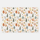 Herbstlaub und Bäume Wald Forst  Geschenkpapier Set (Vorderseite)