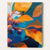 Herbstlaub und Beeren. Abstrakte Herbstblüte Planer (Rückseite)