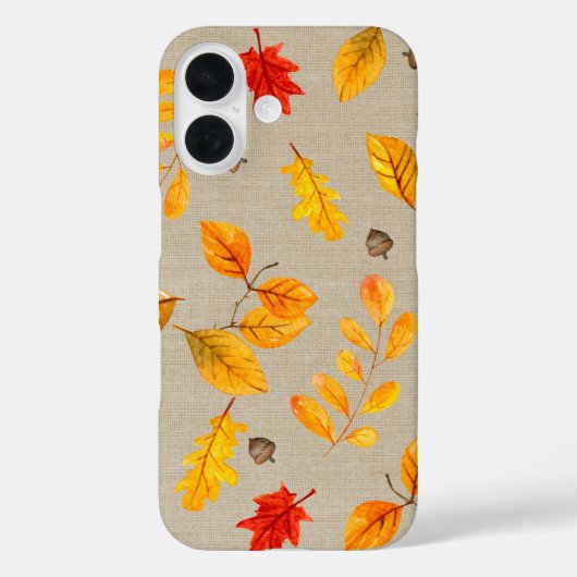 Herbstlaub und Eicheln Case-Mate iPhone Hülle (Rückseite)