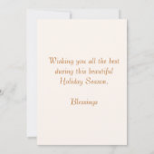 Herbstlaub und Eichhörnchen Erntedank Grüße Karte (Rückseite)