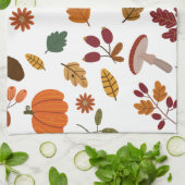 Herbstlaub- und Ernte-Muster-Küchentücher Geschirrtuch (Gefaltet)