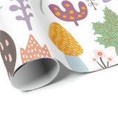 Herbstlaub- und Fallsymbolmuster Geschenkpapier (Rolleneckpunkt)