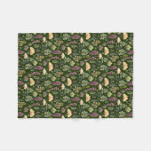Herbstlaub und Farne Botanisch Fleecedecke (Vorderseite (Horizontal))