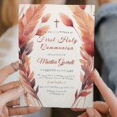 Herbstlaub und Feathers Girl First Heilige Kommune Einladung