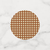 Herbstlaub und Gingham Konfetti (Klein Vorderseite)