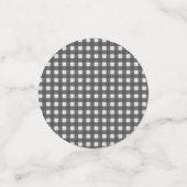 Herbstlaub und Gingham Konfetti (Klein Vorderseite)