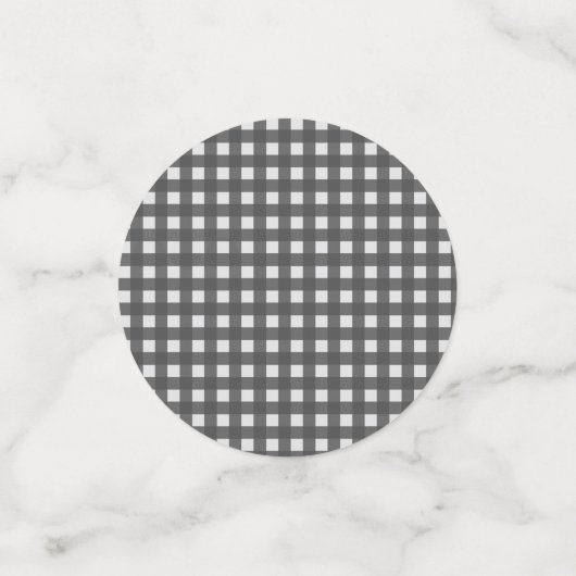 Herbstlaub und Gingham Konfetti (Klein Vorderseite)