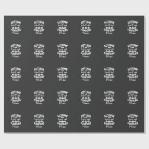 Herbstlaub und Kürbisse bitte_1 Geschenkpapier