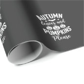 Herbstlaub und Kürbisse bitte_1 Geschenkpapier (Rolleneckpunkt)