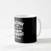 Herbstlaub und Kürbisse bitte_1 Kaffeetasse (VorderseiteRechts)