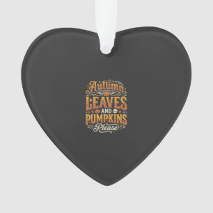 Herbstlaub und Kürbisse bitte Halloween-Design Ornament