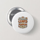 Herbstlaub und Kürbisse Bitte Vintage Button (Vorne & Hinten)