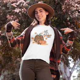 Herbstlaub und Pumpkin Saison T-Shirt