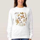 Herbstlaub und Pumpkin Sweatshirt (Vorderseite)