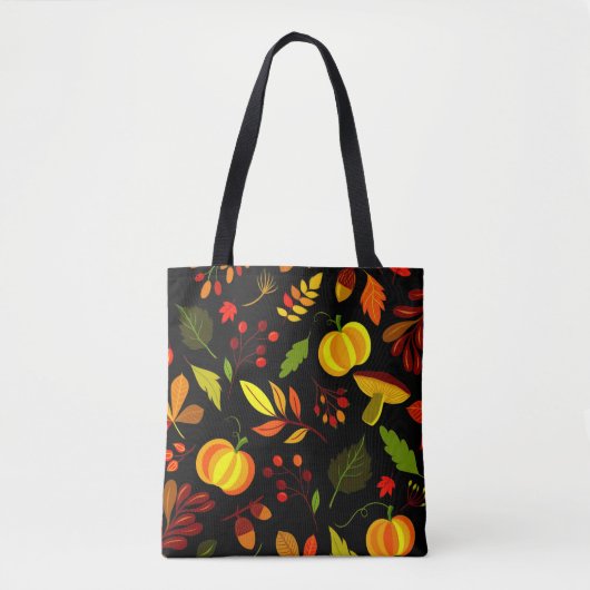 Herbstlaub und Pumpkins Elegant Tasche (Vorderseite)