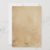 Herbstlaub und Pumpkins Erntedank Feiertagskarte (Rückseite)