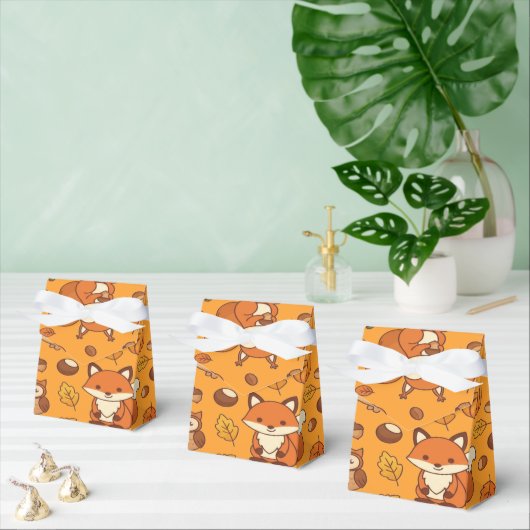 Herbstlaub und Waldtiere Geschenkschachtel (Zahlreiche)
