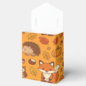 Herbstlaub und Waldtiere Geschenkschachtel (Geöffnet)