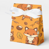 Herbstlaub und Waldtiere Geschenkschachtel (Vorderseite)