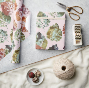 Herbstlaub-Verpackungspapier Flachblatt-Set aus 3 Geschenkpapier