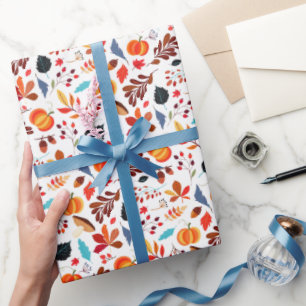 Herbstlaub-Verpackungspapier Geschenkpapier