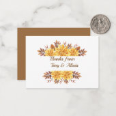 Herbstlaub Vielen Dank für Ihre Karte (Vorderseite/Rückseite Beispiel)
