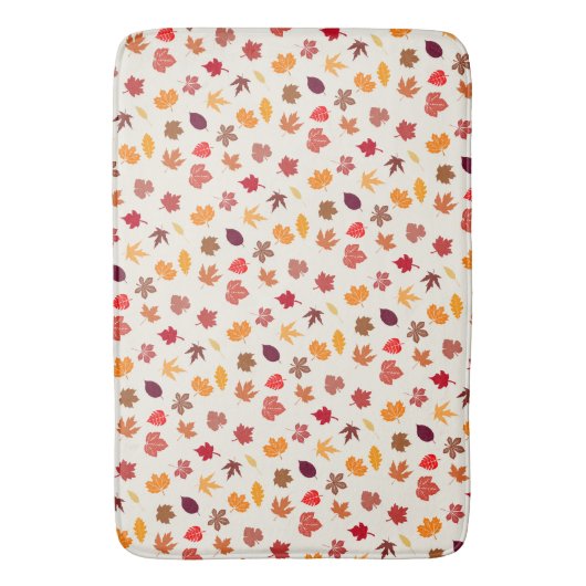Herbstlaub von Autumn Vibes Badematte (Vorderseite Vertikal)