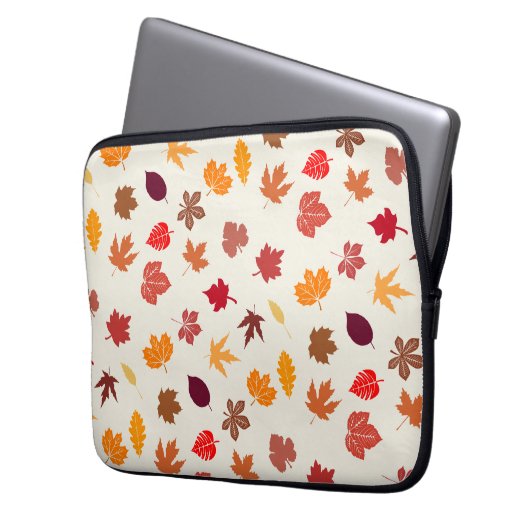 Herbstlaub von Autumn Vibes Laptopschutzhülle (Vorderseite Links)