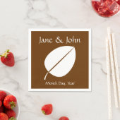 Herbstlaub von Chocolate Napkins Serviette (Beispiel)