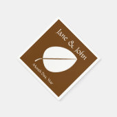 Herbstlaub von Chocolate Napkins Serviette (Ecke)