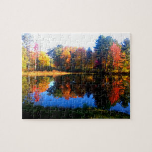 Herbstlaub von Neu-England Puzzlespiel Puzzle