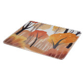 Herbstlaub Wald Wasserfarbe Blätter Schneidebrett (Ecke)