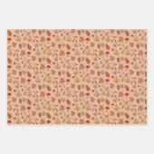 Herbstlaub Warm Hintergrund Geschenkpapier Set (Vorderseite)