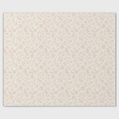 Herbstlaub Warmes Aprikot - Neutral Geschenkpapier (Flach)