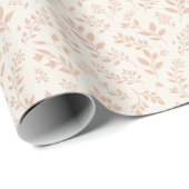 Herbstlaub Warmes Aprikot - Neutral Geschenkpapier (Rolleneckpunkt)