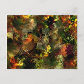 Herbstlaub Wasserfarbe Postkarte (Vorderseite)