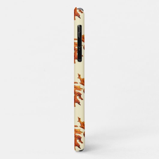 Herbstlaub Wasserfarbmuster Case-Mate iPhone Hülle (Hinten/Links)