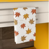 Herbstlaub Wasserfarbmuster Geschirrtuch