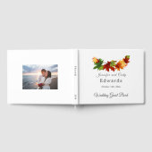 Herbstlaub Wedding Gästebuch mit FOTO (Voll)